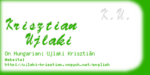 krisztian ujlaki business card
