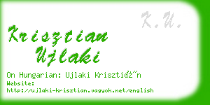 krisztian ujlaki business card